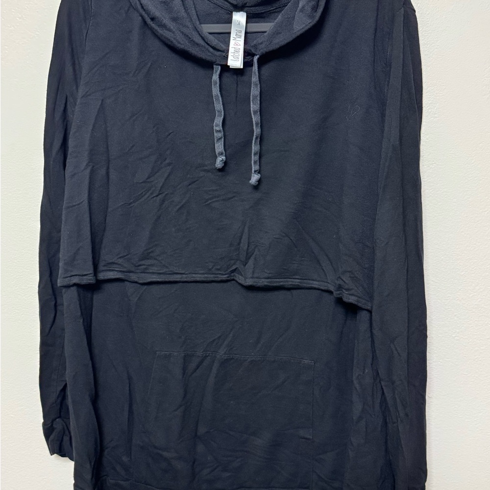 Latched Mama Black Cloud Hoodie Nursing